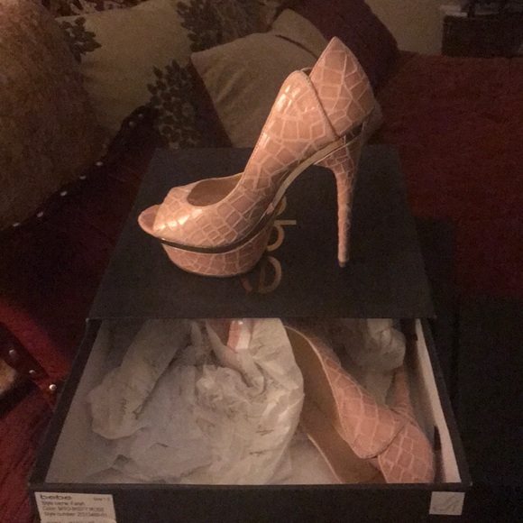 bebe Shoes - only wore one time! Smoke free and pet free home